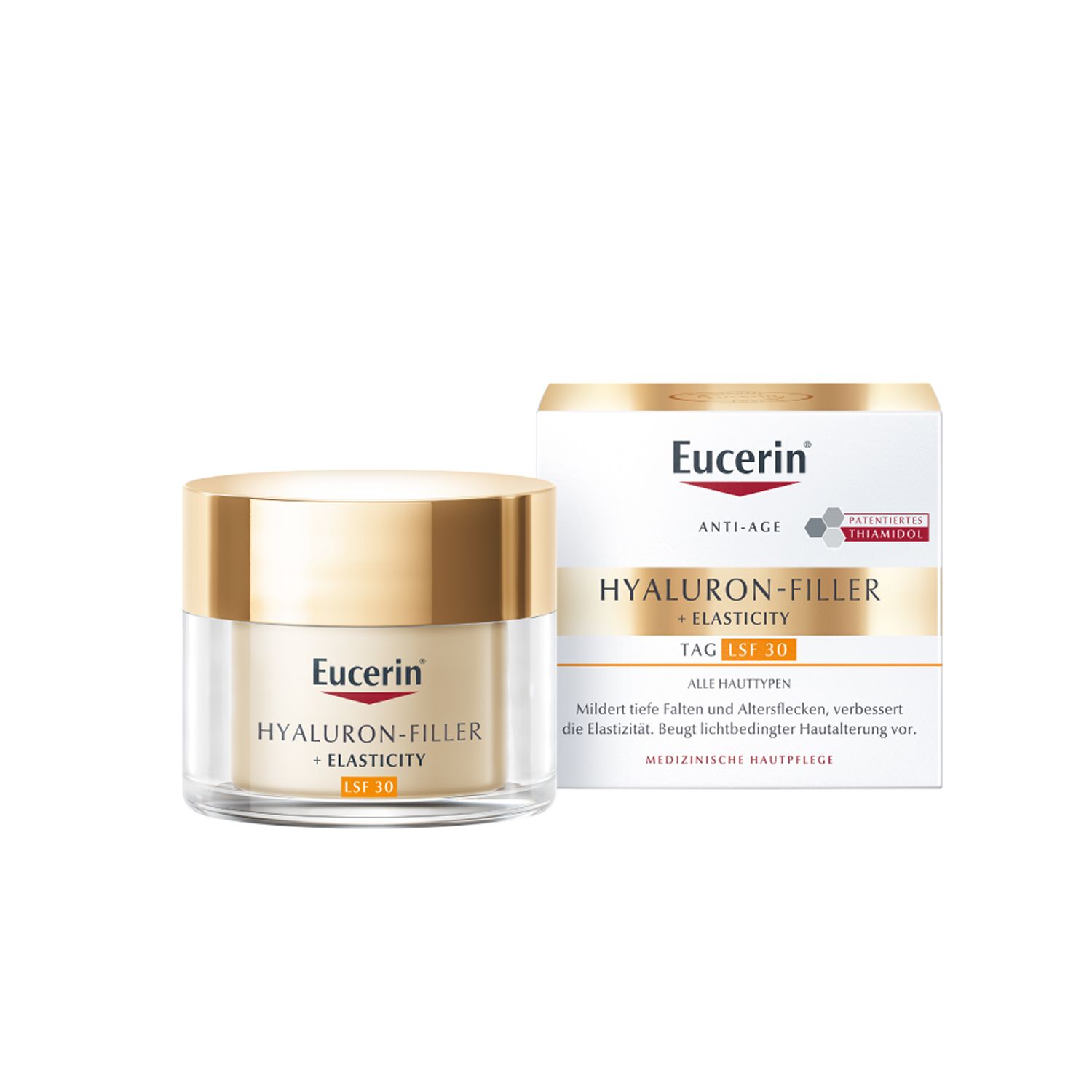Eucerin HYALURON-FILLER + ELASTICITY Tagespflege LSF 30 + Eucerin Hyaluron-Filler Intensiv-Maske GRATIS