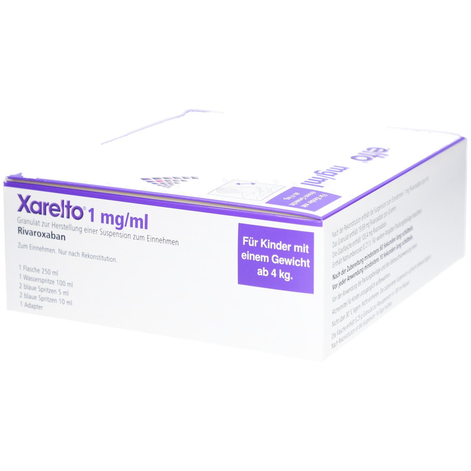 XARELTO 1 mg/ml Gran.z.Susp.-Herstell. ab 4 kg