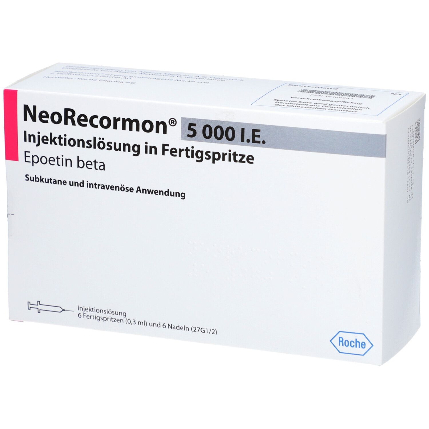 NEORECORMON 5.000 I.E. Injekt.-Lsg.i.e.Fertigspr.