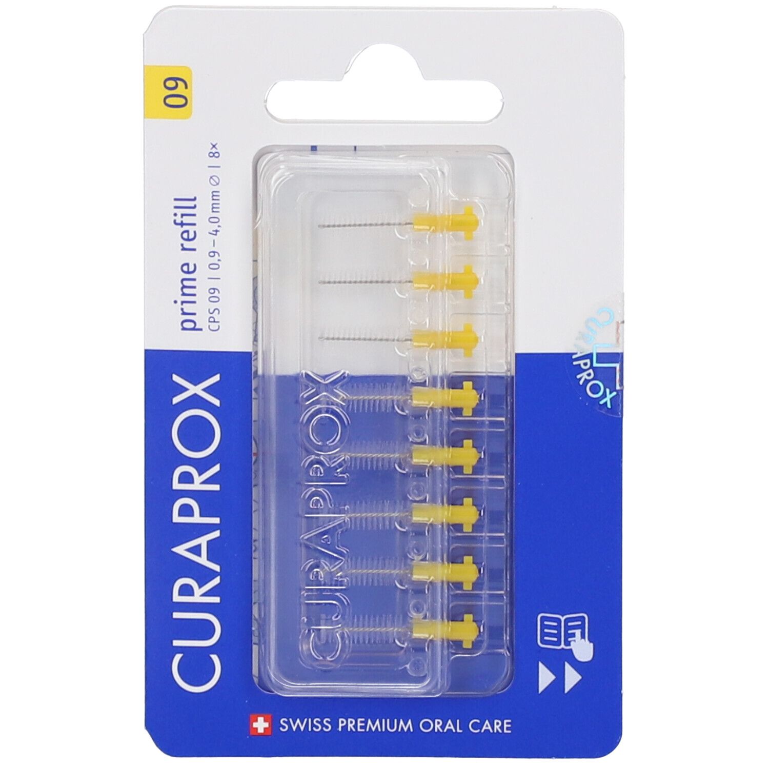 CURAPROX® CPS 09 prime Interdentalbürsten gelb Nachfüllpackung