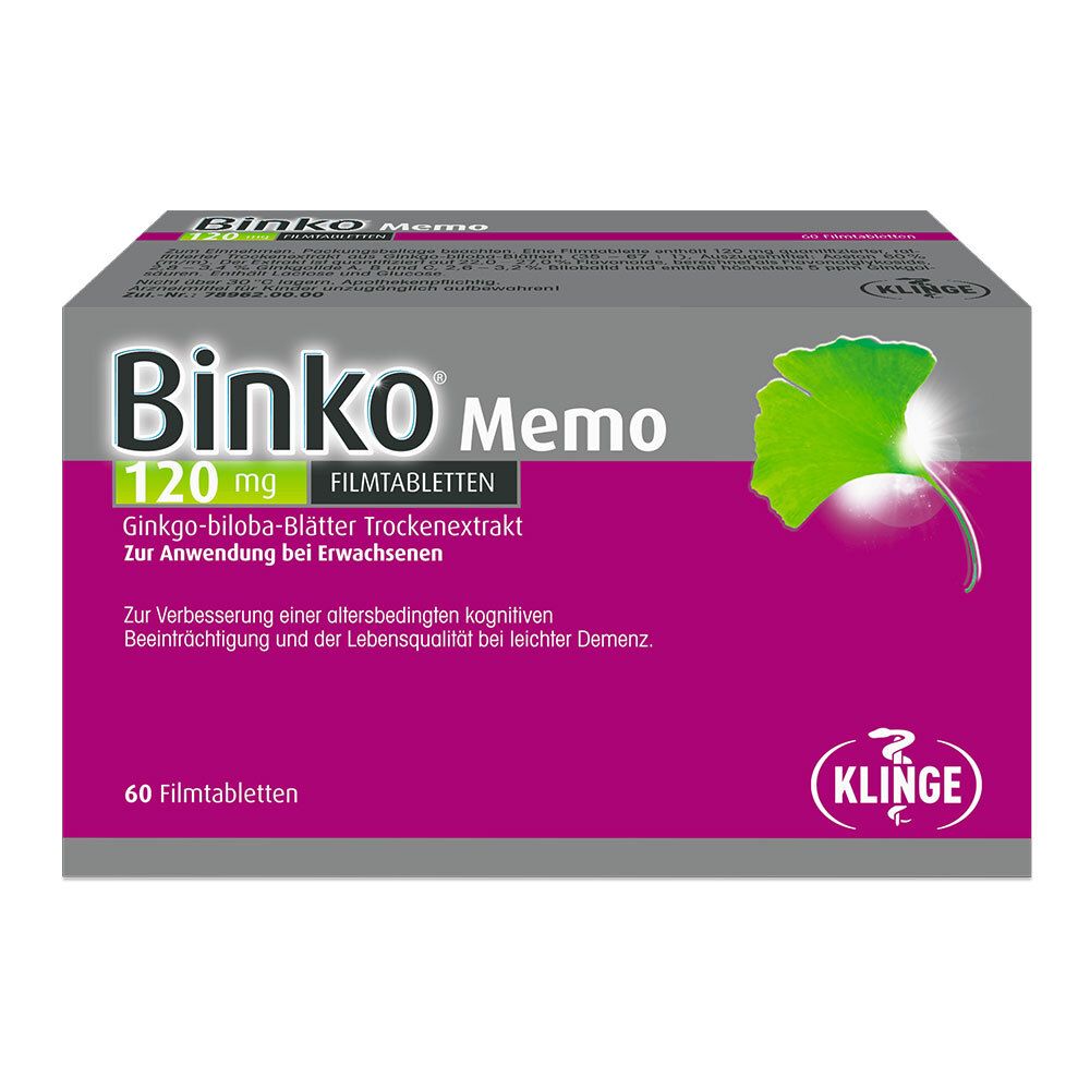 Binko Memo 120 mg Filmtabletten 60 St