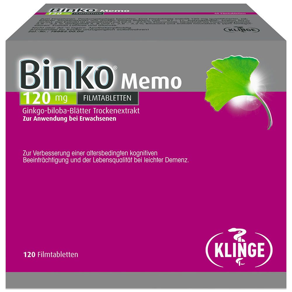 Binko Memo 120 mg Filmtabletten St