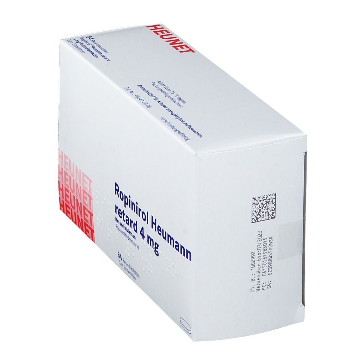 Ropinirol Heumann retard 4 mg Retardtabl.Heunet 84 St Retard-Tabletten