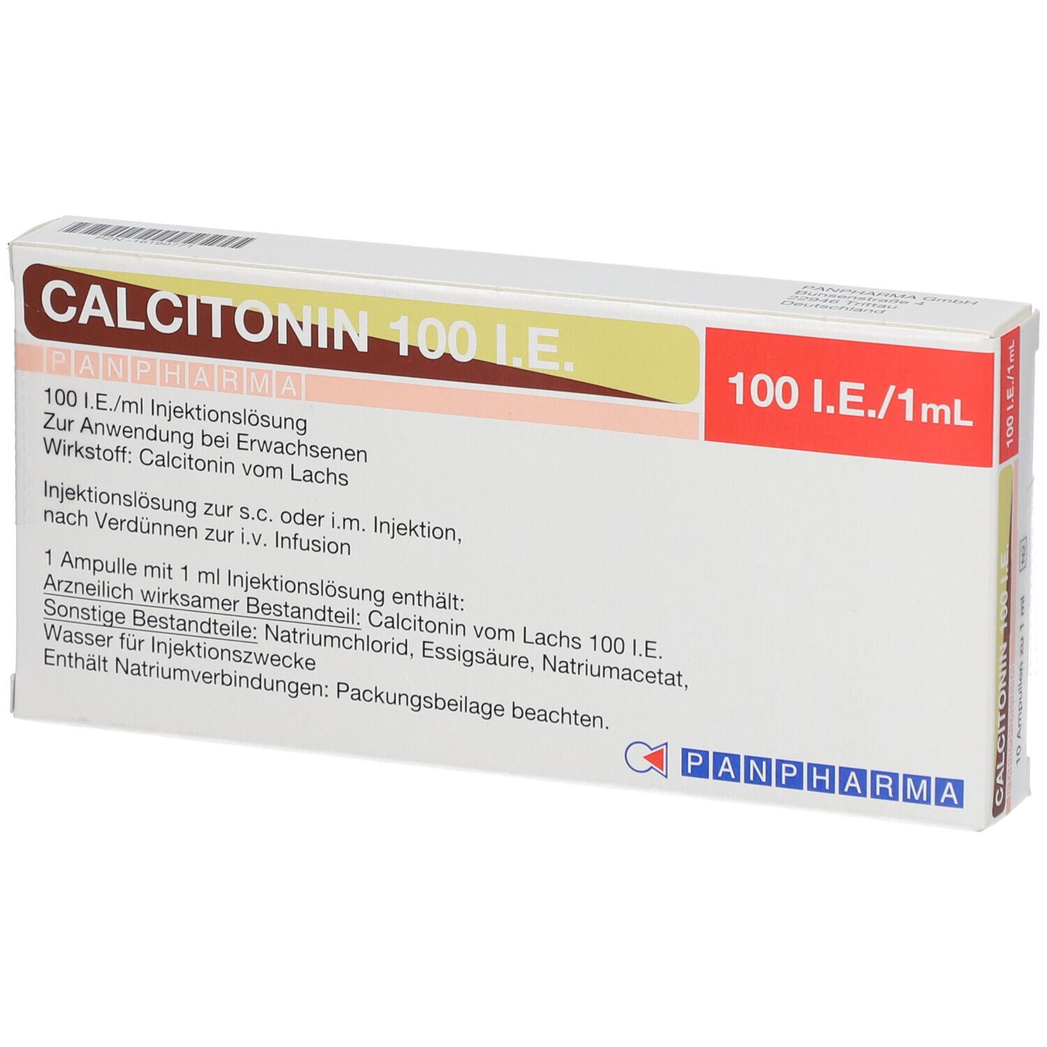 CALCITONIN PANPHARMA 100 I.E./1 ml Inj.-Lsg.Amp.