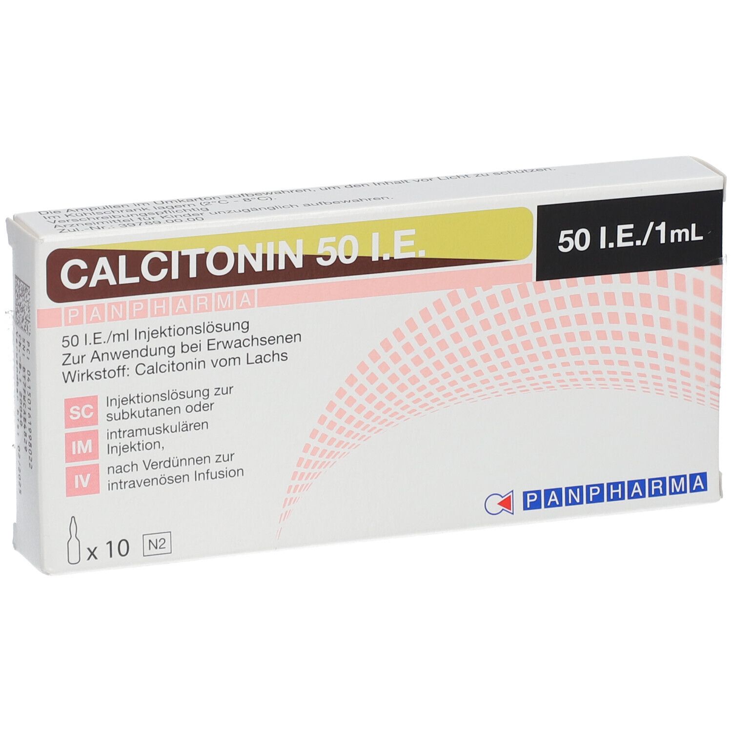 CALCITONIN PANPHARMA 50 I.E./1 ml Inj.-Lsg.Amp.