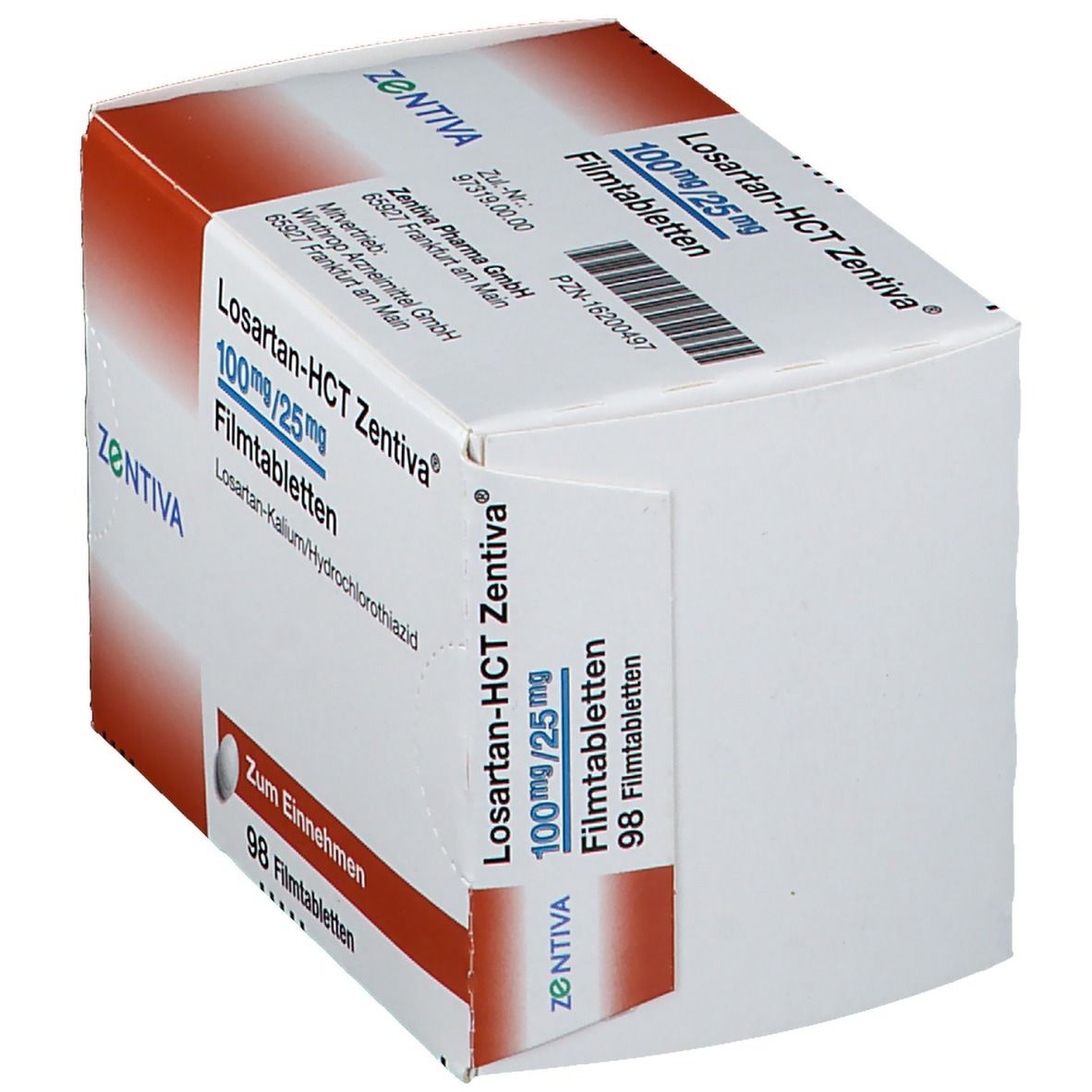 Losartan-Hct Zentiva 100 mg/25 mg Filmtabletten 98 St