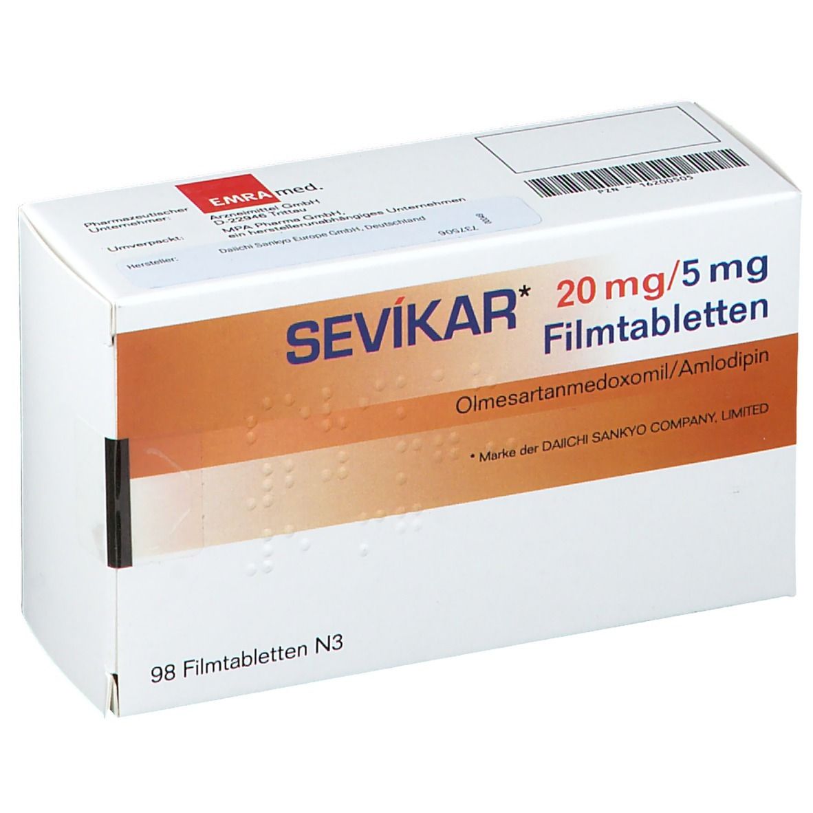 Sevikar 20 mg/5 mg