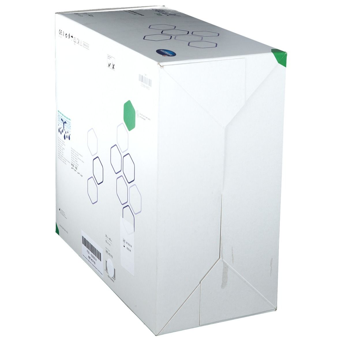 Seitenansicht der Zetuvit Plus Verpackung mit Produktinformationen.