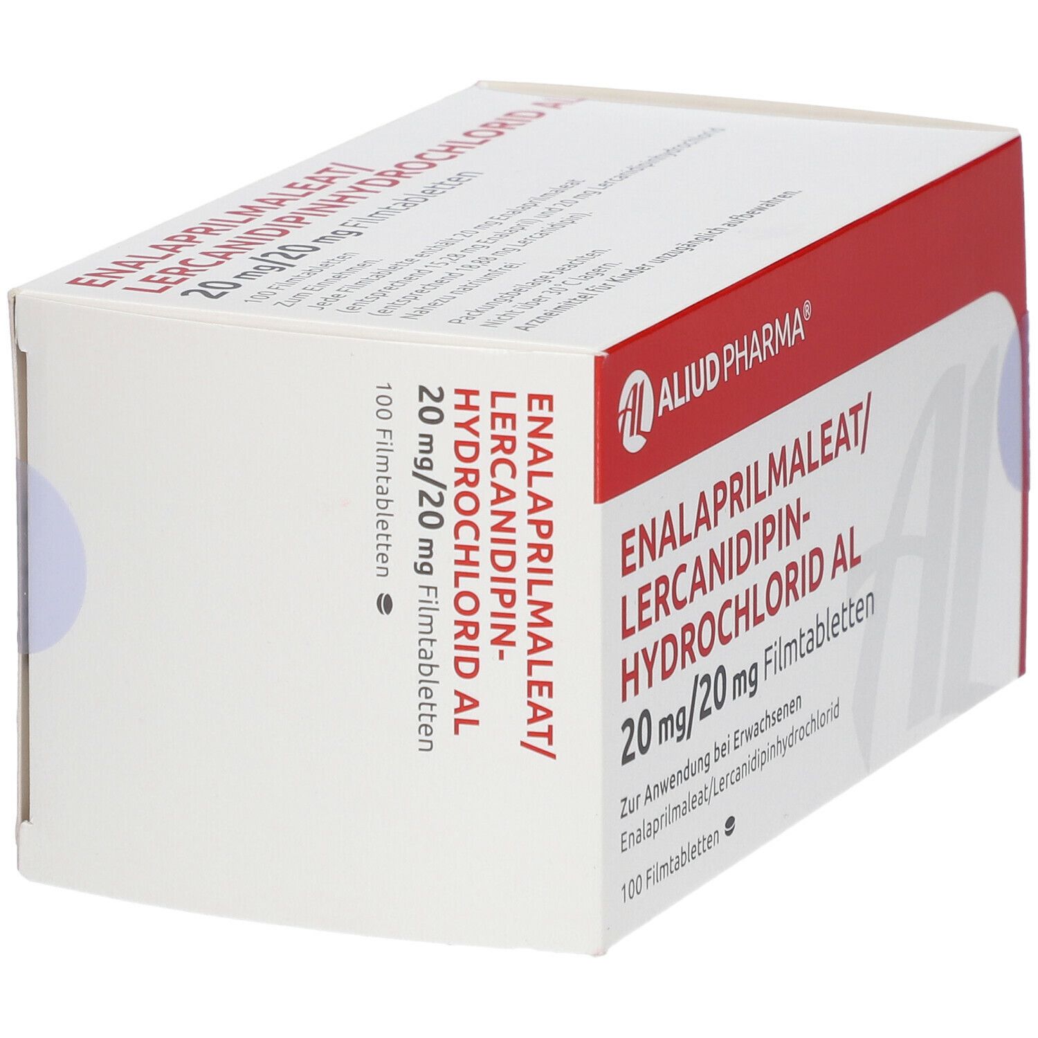 ENALAPRILMALEAT/Lercanidipinhydrochlor.AL 20/10mg 100 St Filmtabletten