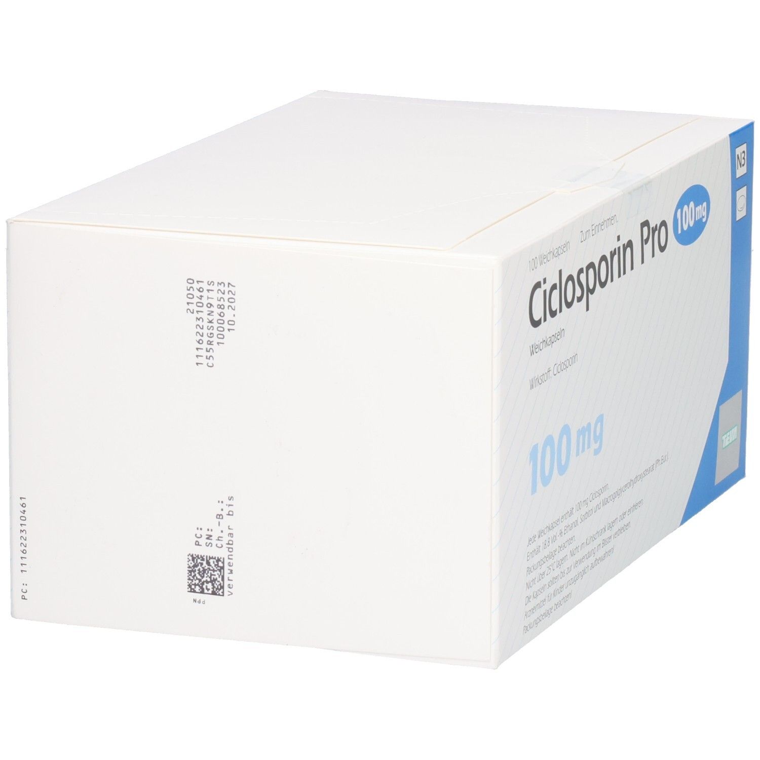 CICLOSPORIN Pro 100 mg Weichkapseln