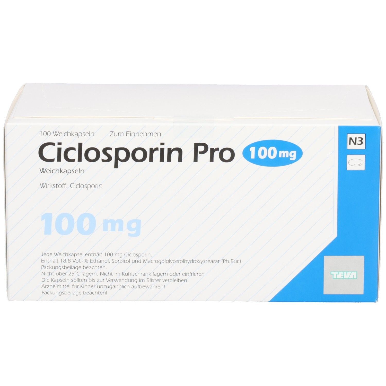 CICLOSPORIN Pro 100 mg Weichkapseln