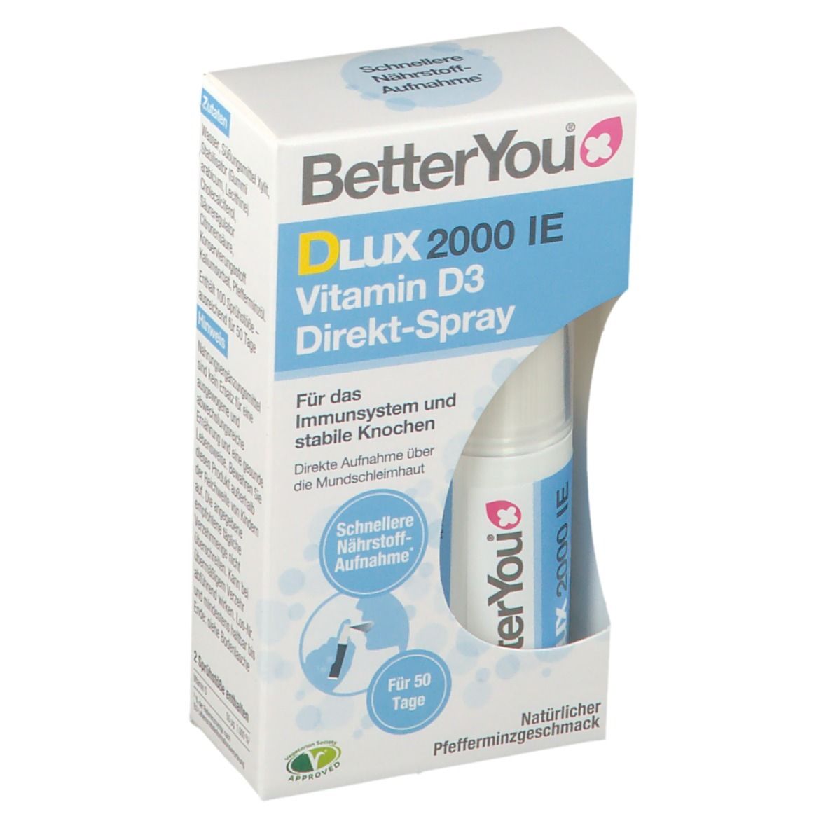BetterYou® DLUX 2000 IE Vitamin D3 Direkt-Spray
