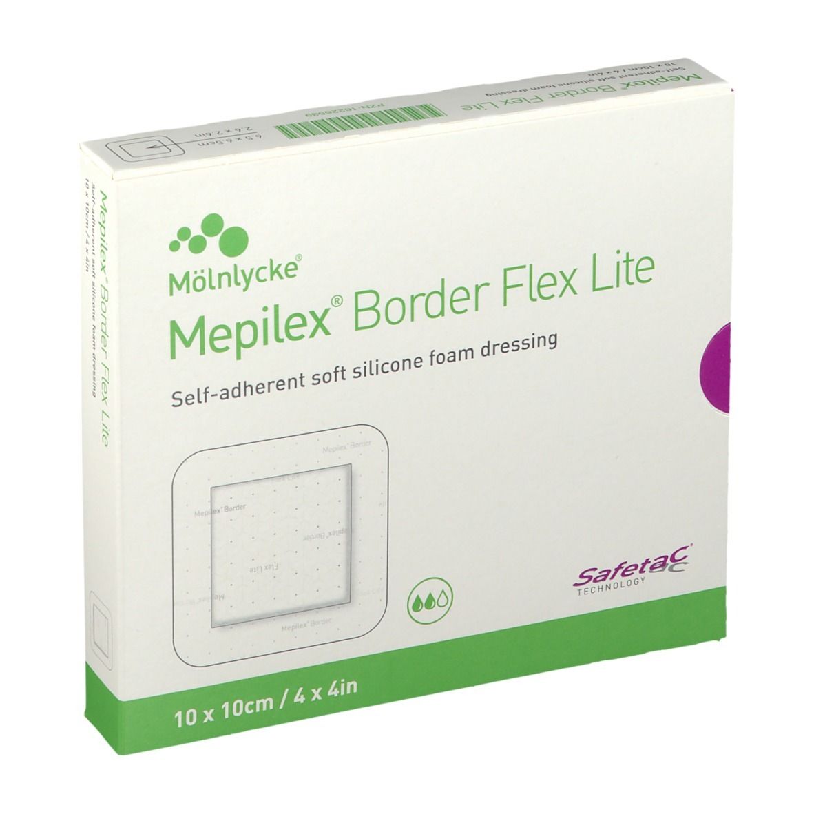 Mepilex Border Flex Lite Schaumverband 10x10 cm 5 St Verband