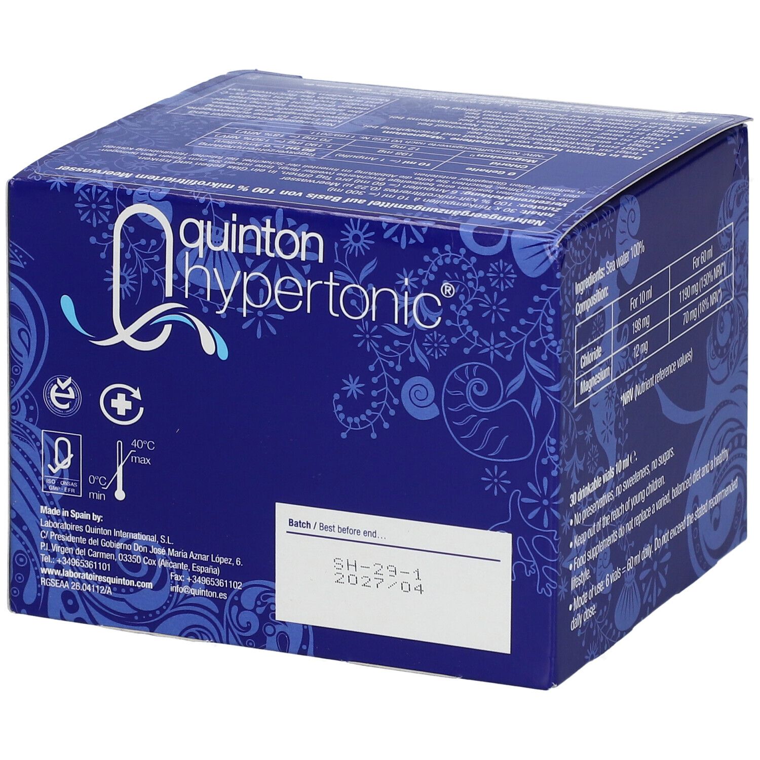 QUINTON Hypertonic Trinkampullen
