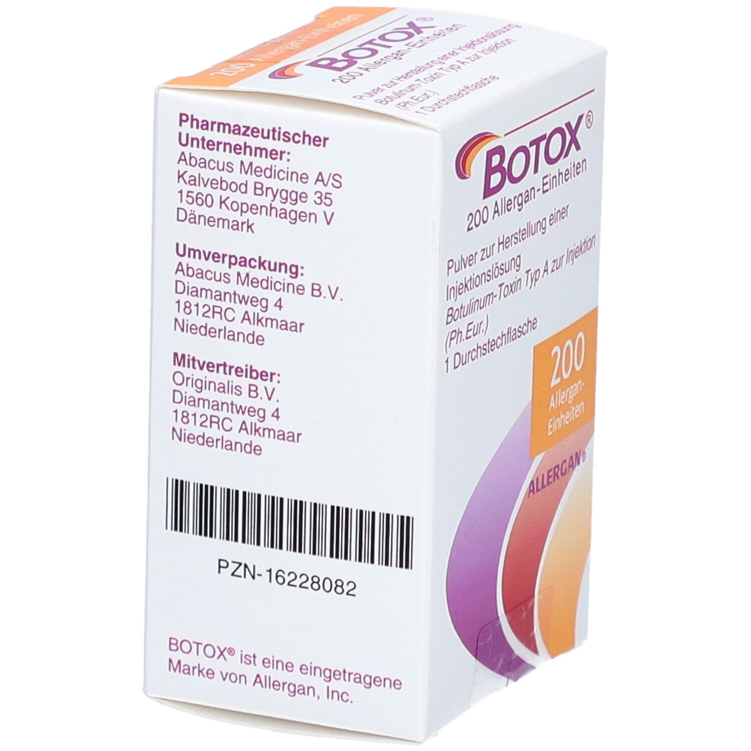 Botox 200 Allergan-Einheiten Plv.z.Her.e.Inj.-Lsg. 1 St Pulver zur Herstellung einer Injektionslösung