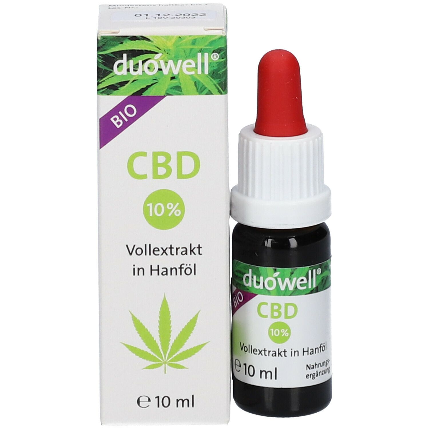 duówell® CBD 10 % Vollextrakt in Hanföl