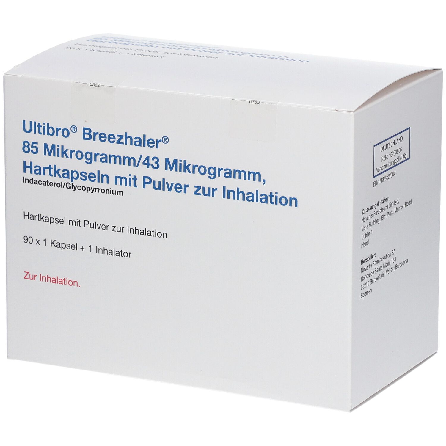 Ultibro® Breezhal85Ug/43Ug 90 St mit dem E-Rezept kaufen - Shop Apotheke