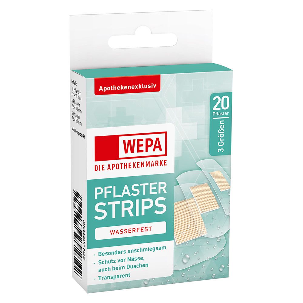 WEPA Pflaster Strips wasserfest 3 Größen