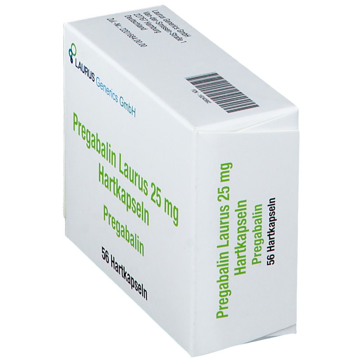 Pregabalin Laurus 25 mg Hartkapseln 56 St