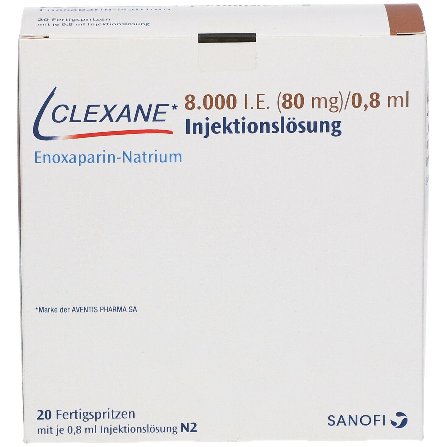 Clexane 8.000 I.E. 80 mg/0,8 ml