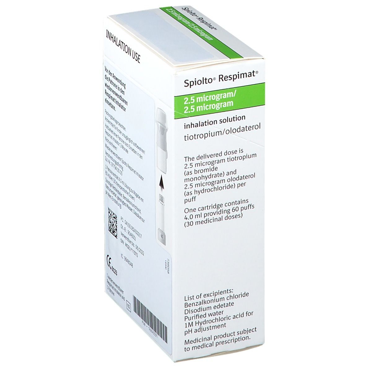 Spiolto Respimat 2,5 µg/2,5 µg Hub