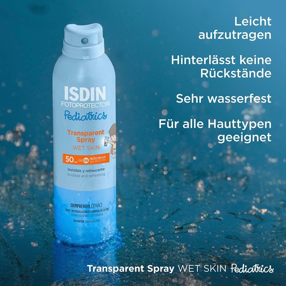 ISDIN спрей для загара SPF 50 Transparent Spray Wet Skin купить в Москве