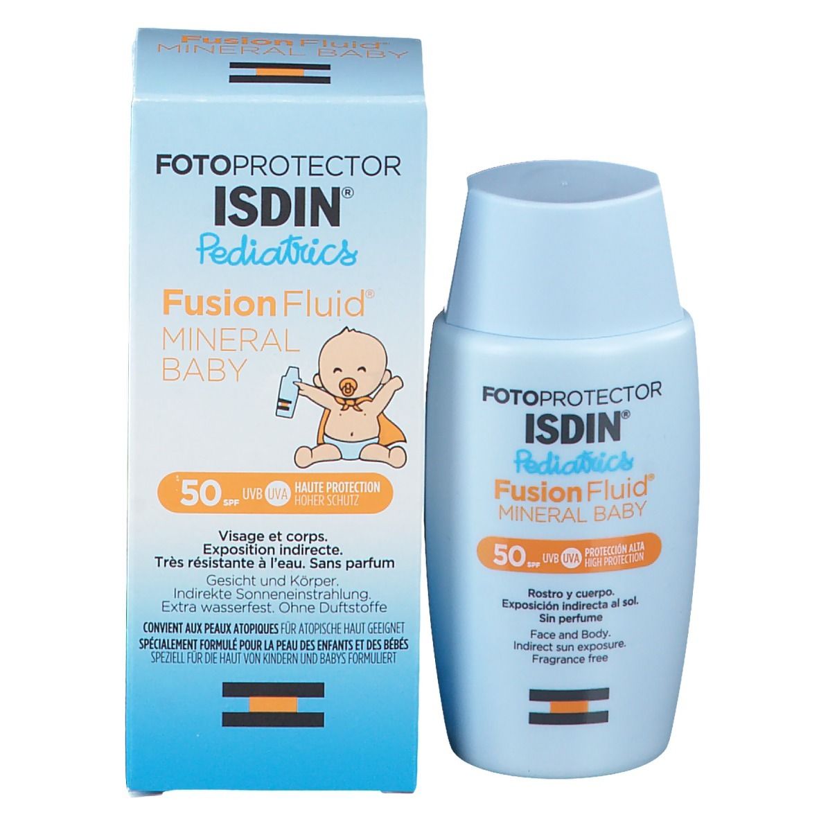 Fotoprotector ISDIN Pediatrics Fusion Fluid MINERAL BABY LSF 50