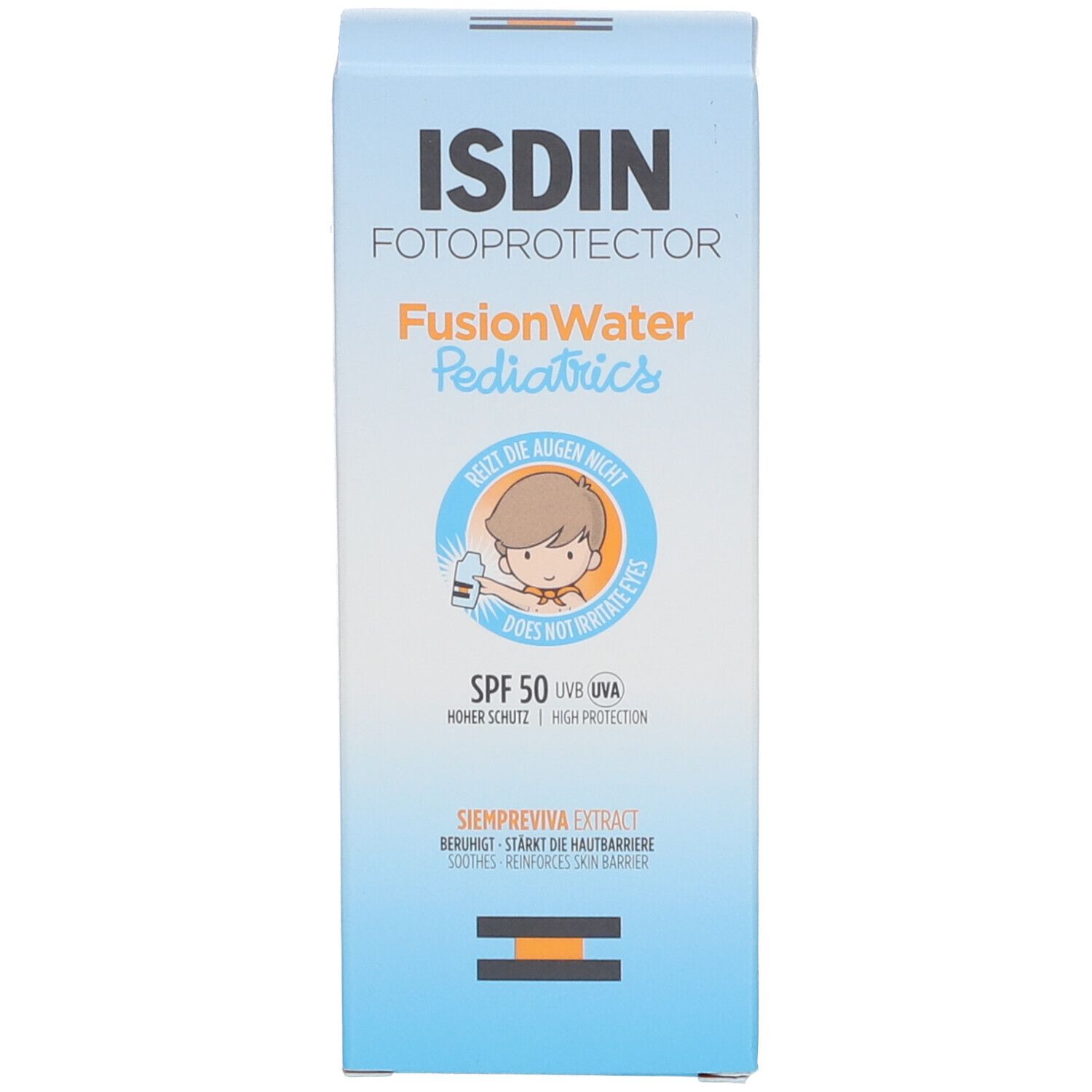 ISDIN Fotoprotector Pediatrics FusionWater ultraleichte Sonnencreme LSF50 für Kinder und Babys ab 6 Monaten