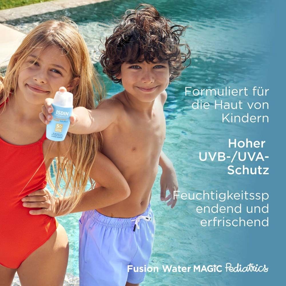 ISDIN Fotoprotector Pediatrics FusionWater ultraleichte Sonnencreme LSF50 für Kinder und Babys ab 6 Monaten