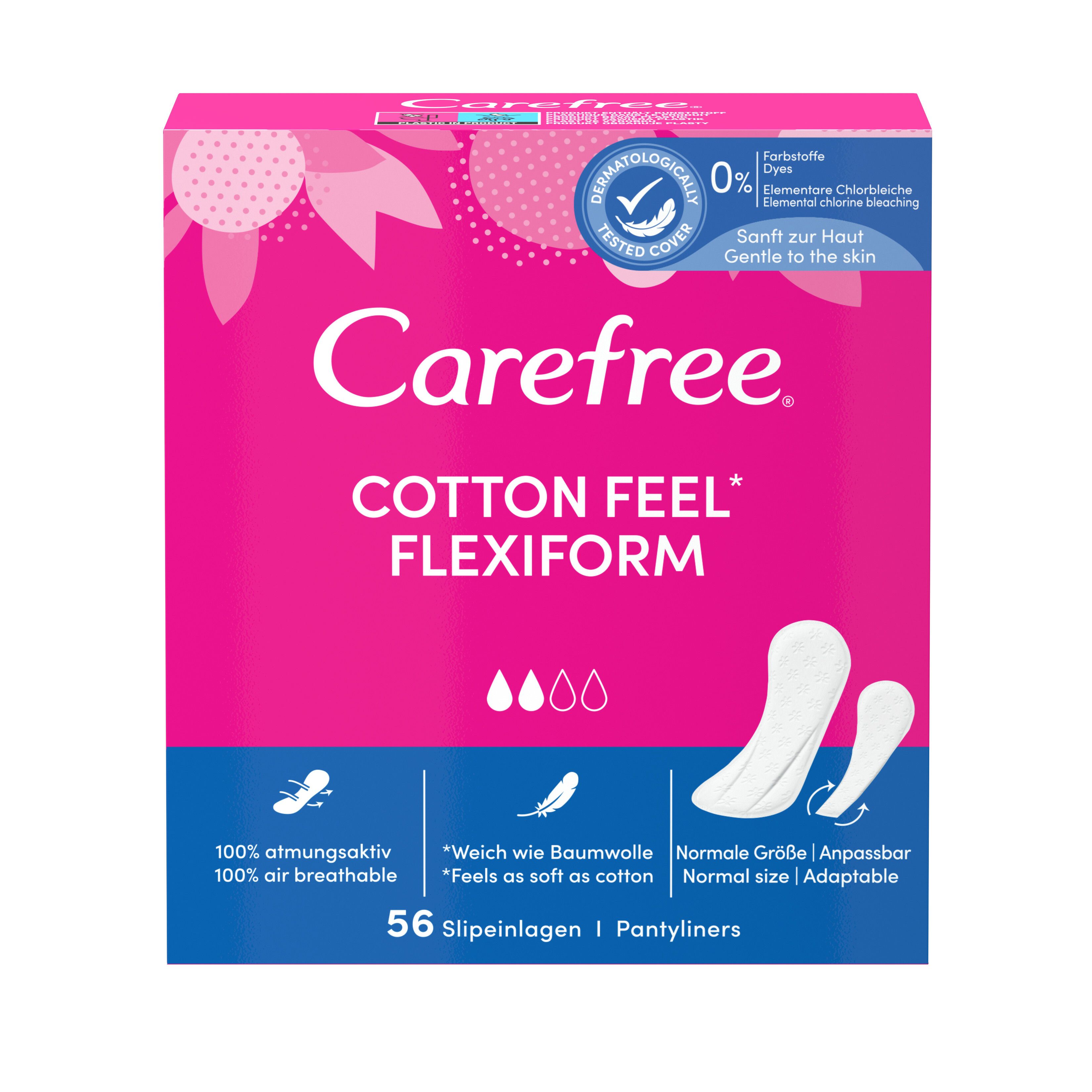 Carefree® Cotton Flexiform Slipeinlagen