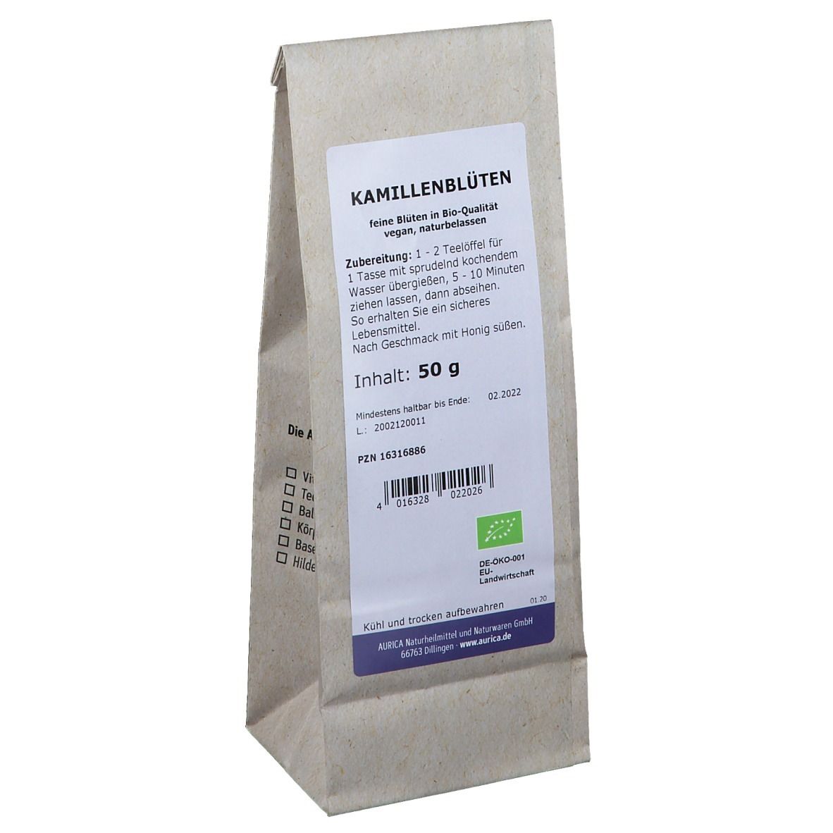 Kamillenblüten Tee Bio