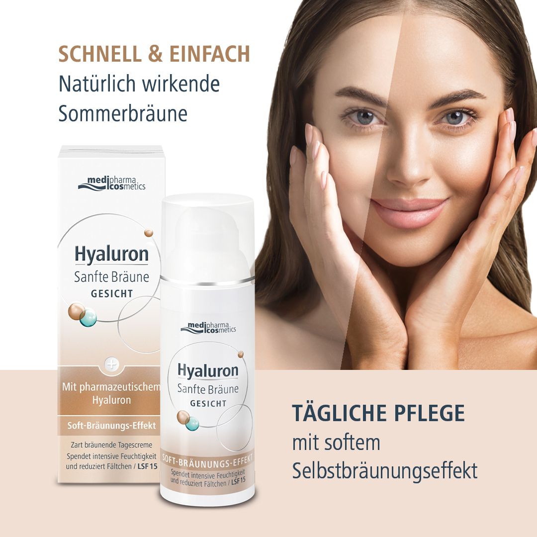  medipharma cosmetics Hyaluron Sanfte Bräune Gesichtspflege