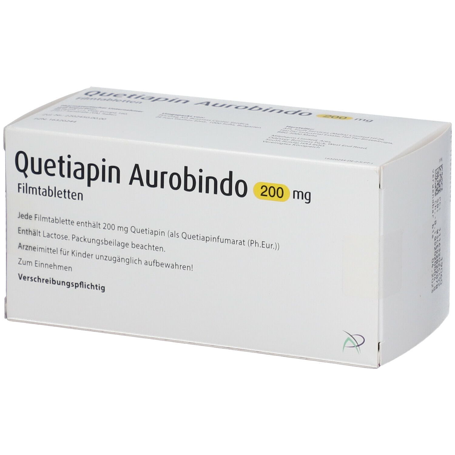 Quetiapin Aurobindo 200 mg