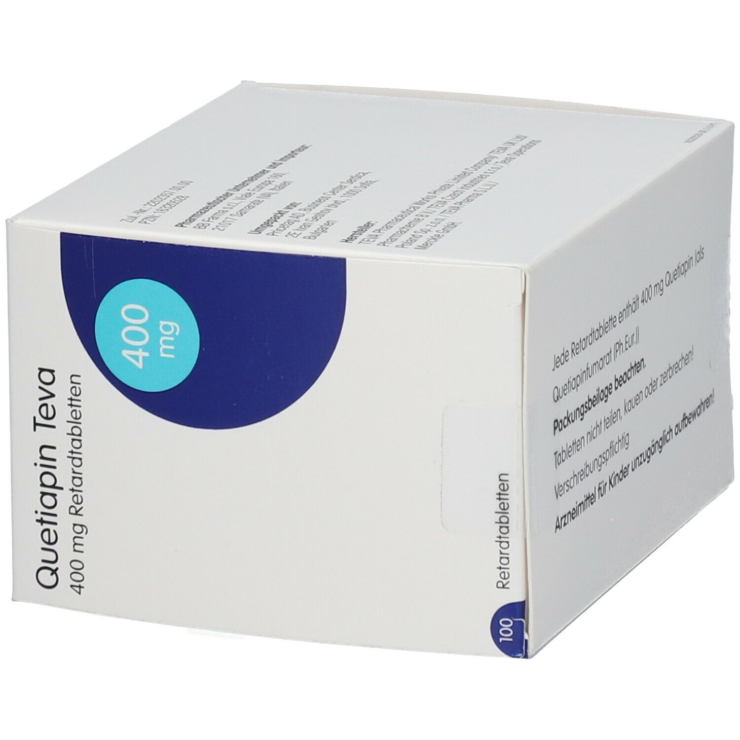 QUETIAPIN Teva 400 mg Retardtabletten