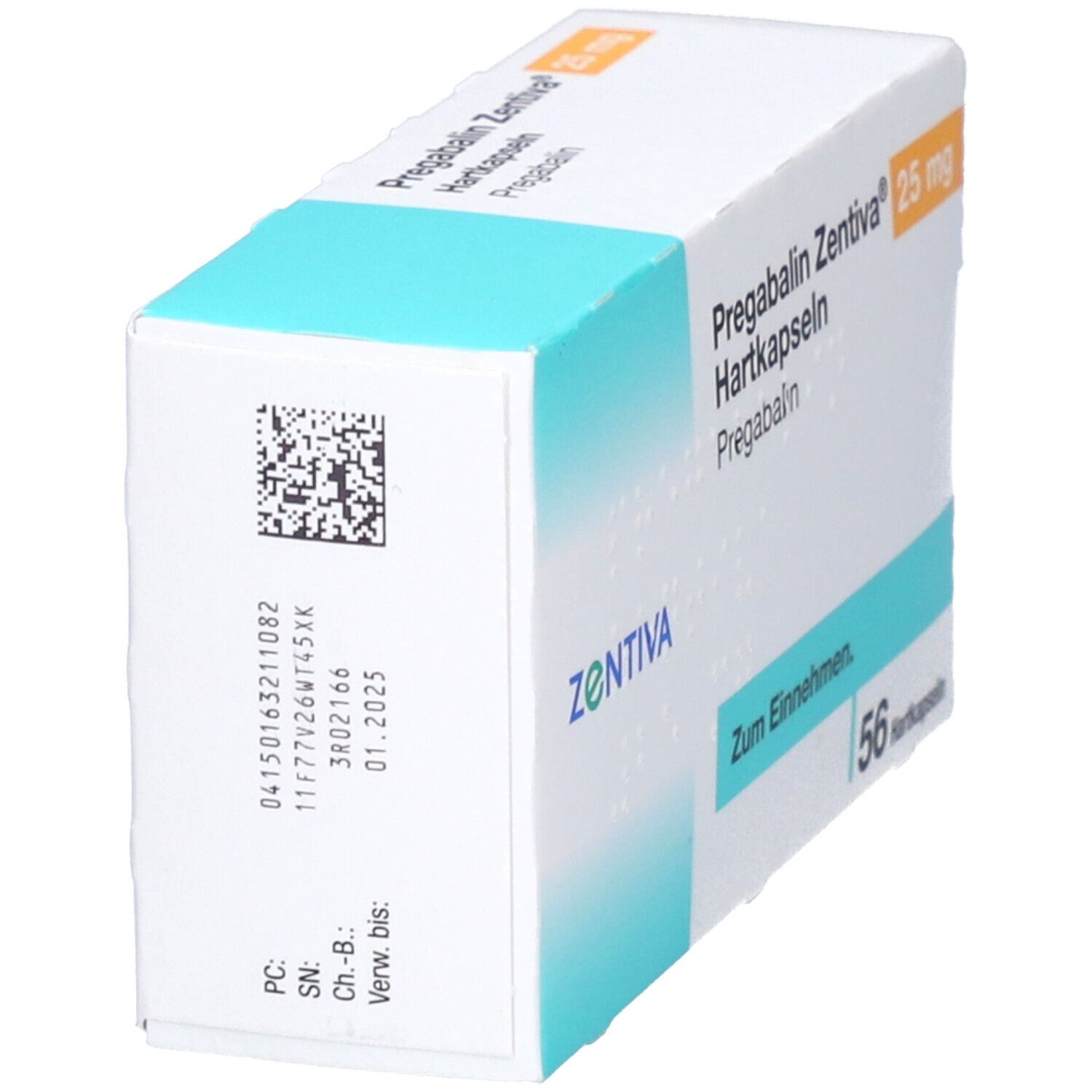 Pregabalin Zentiva 25 mg Hartkapseln 56 St