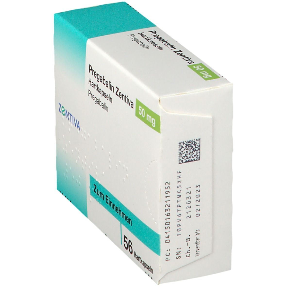 Pregabalin Zentiva 50 mg Hartkapseln 56 St