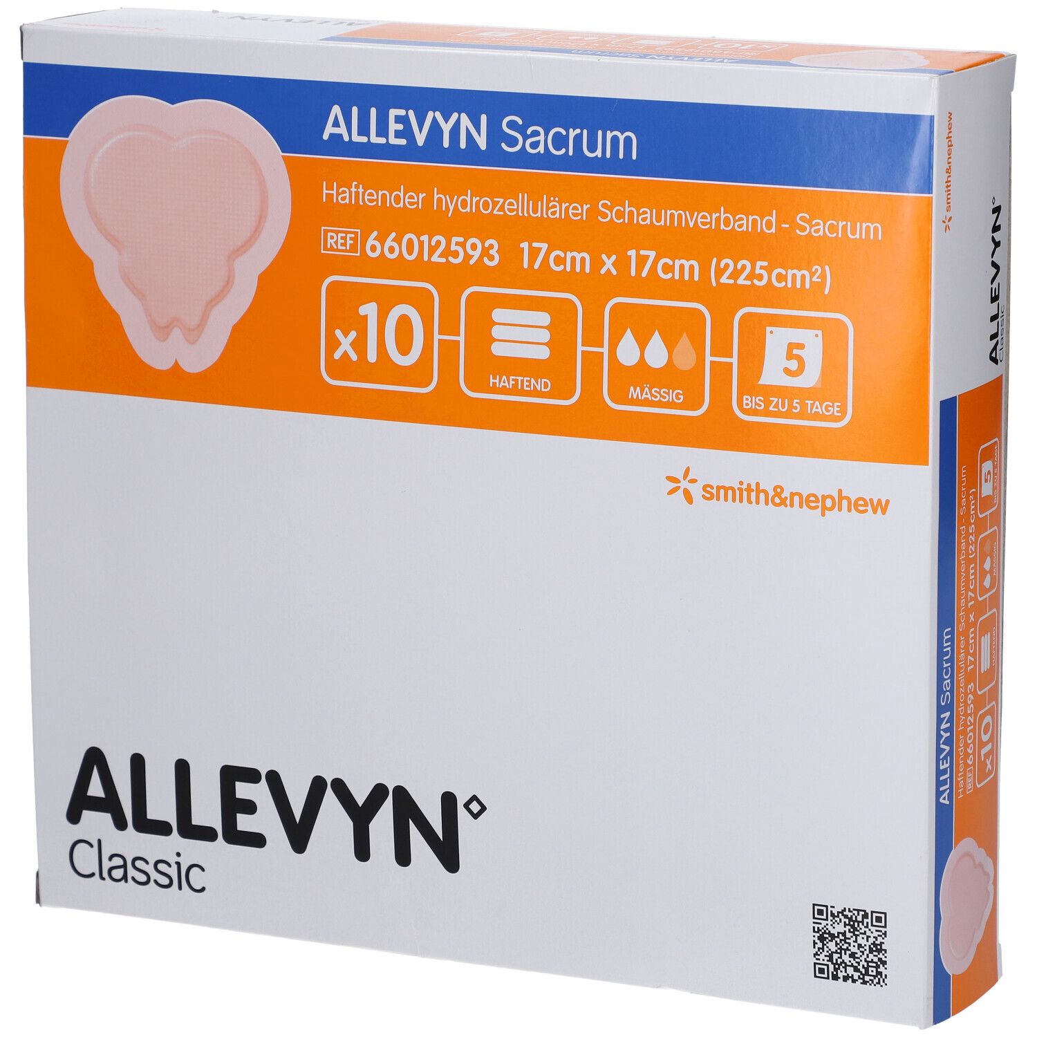 Allevyn Sacrum klein 17x17 cm Wundverband haftend 10 St Verband