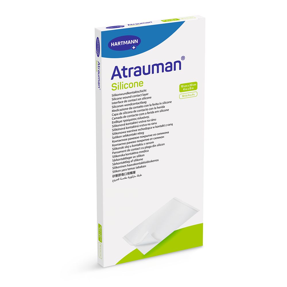 Atrauman Silicone steril 10x20 cm Kompressen 10 St