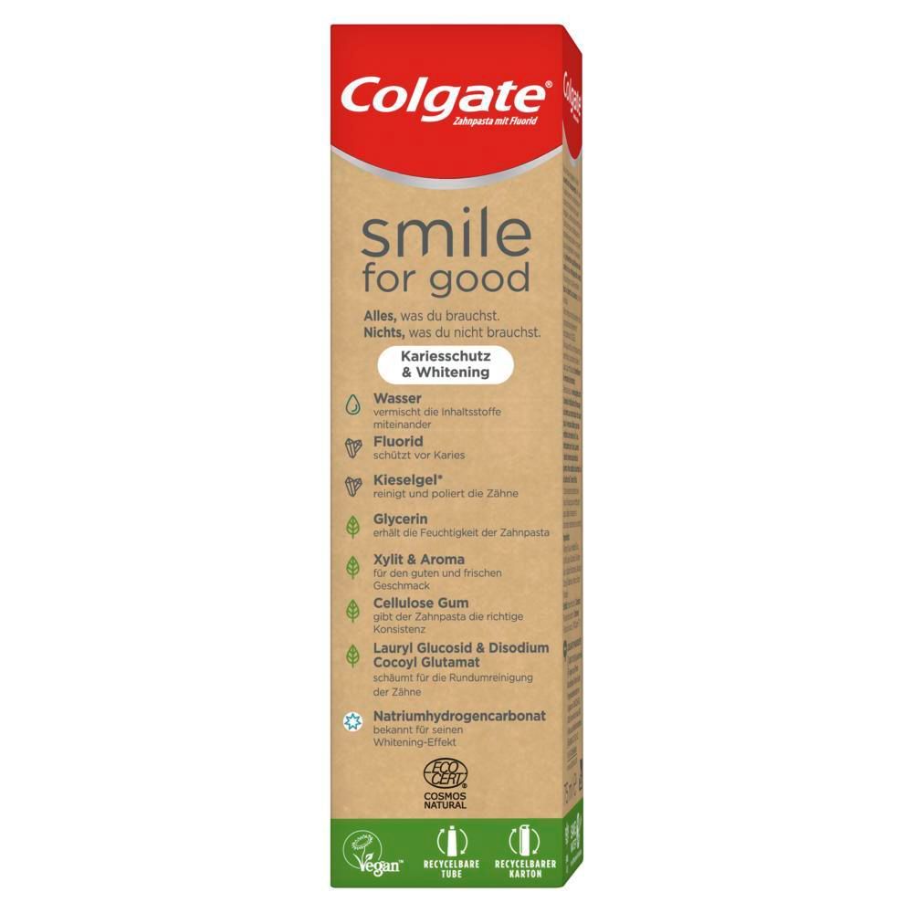 COLGATE Smile for Good Kariesschutz & Whitening Zahnpasta
