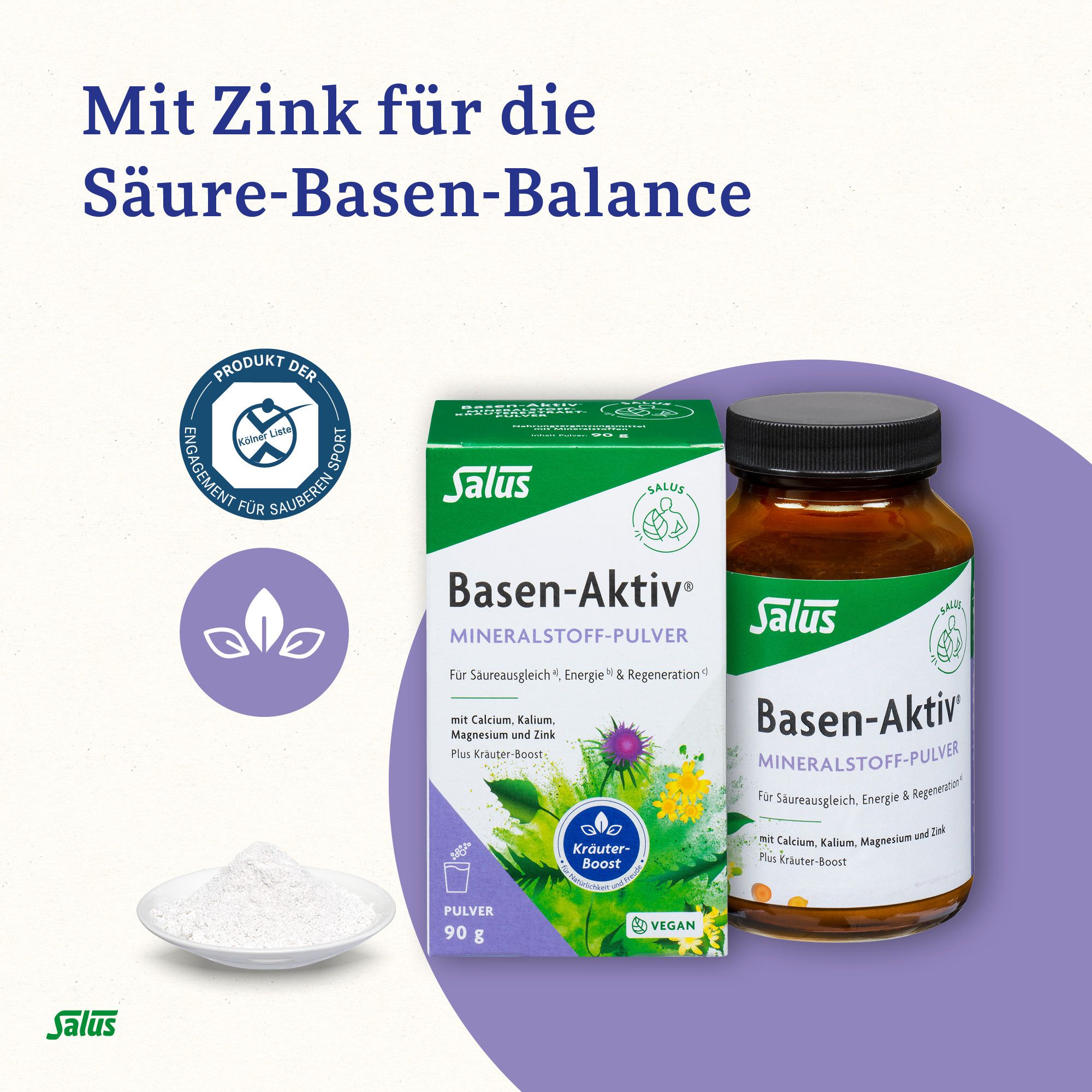 Basen-Aktiv® Säureausgleich Mineralstoff-Kräuterextrakt-Pulver