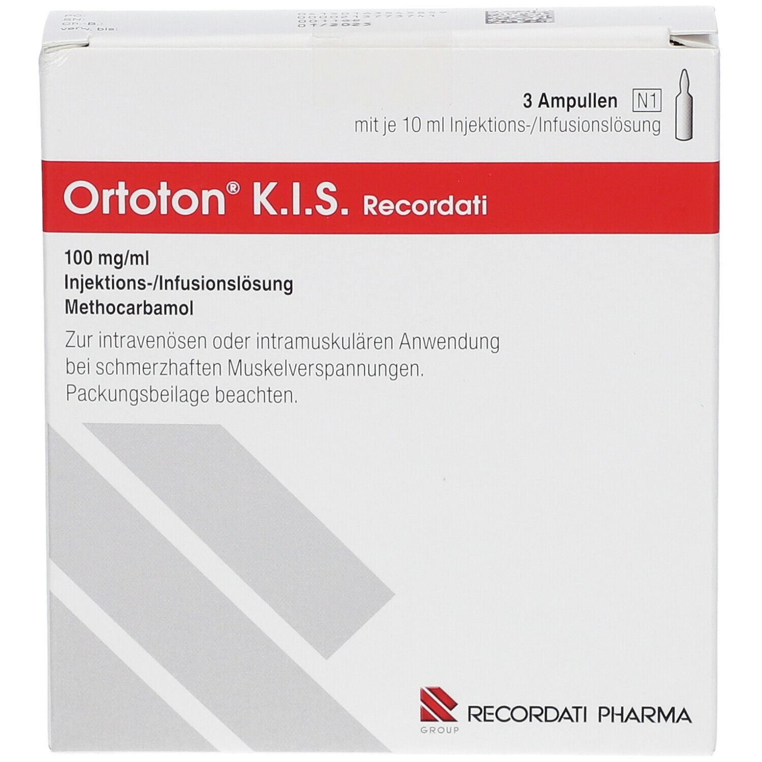 Ortoton K.I.S. Recordati 100 mg/ml