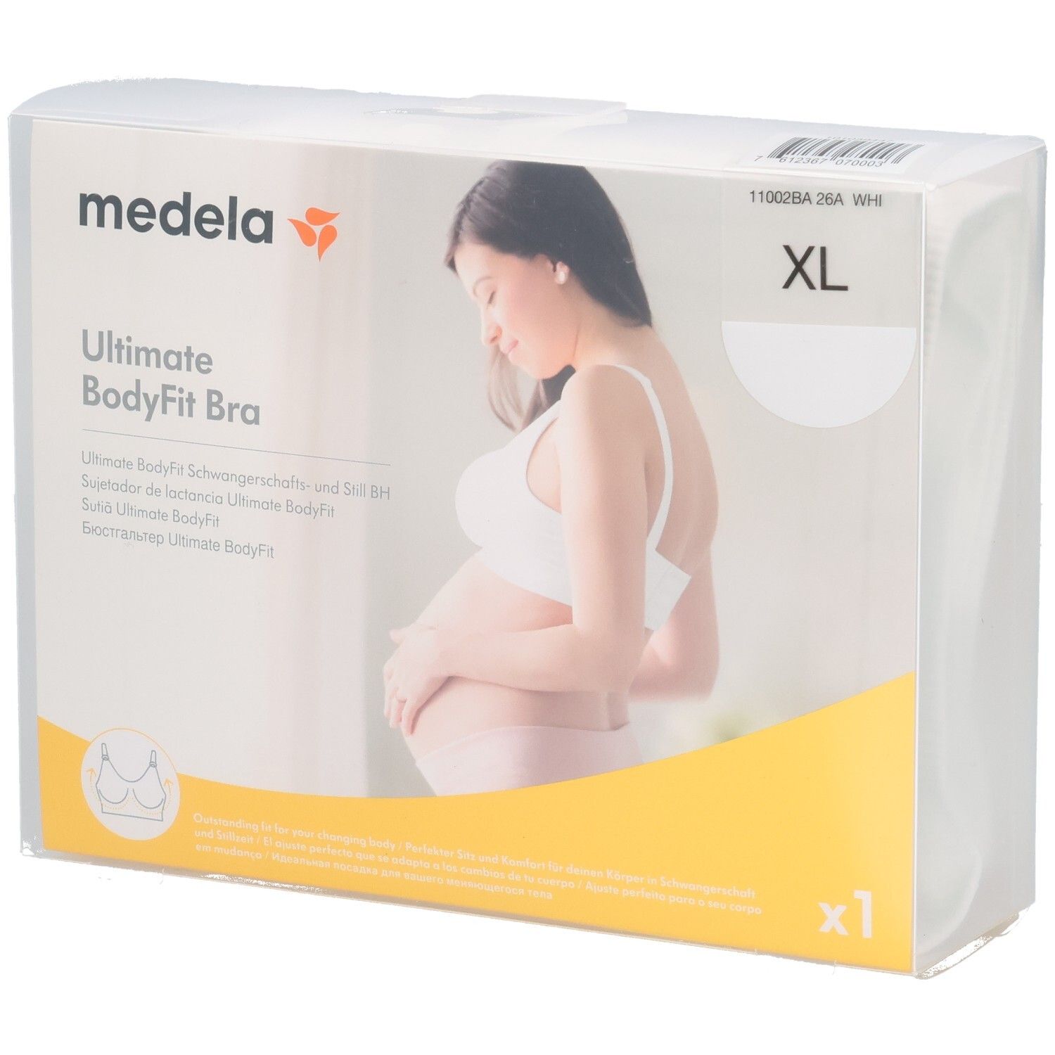 Medela Ultimate BodyFit BH Gr.XL weiß 1 St