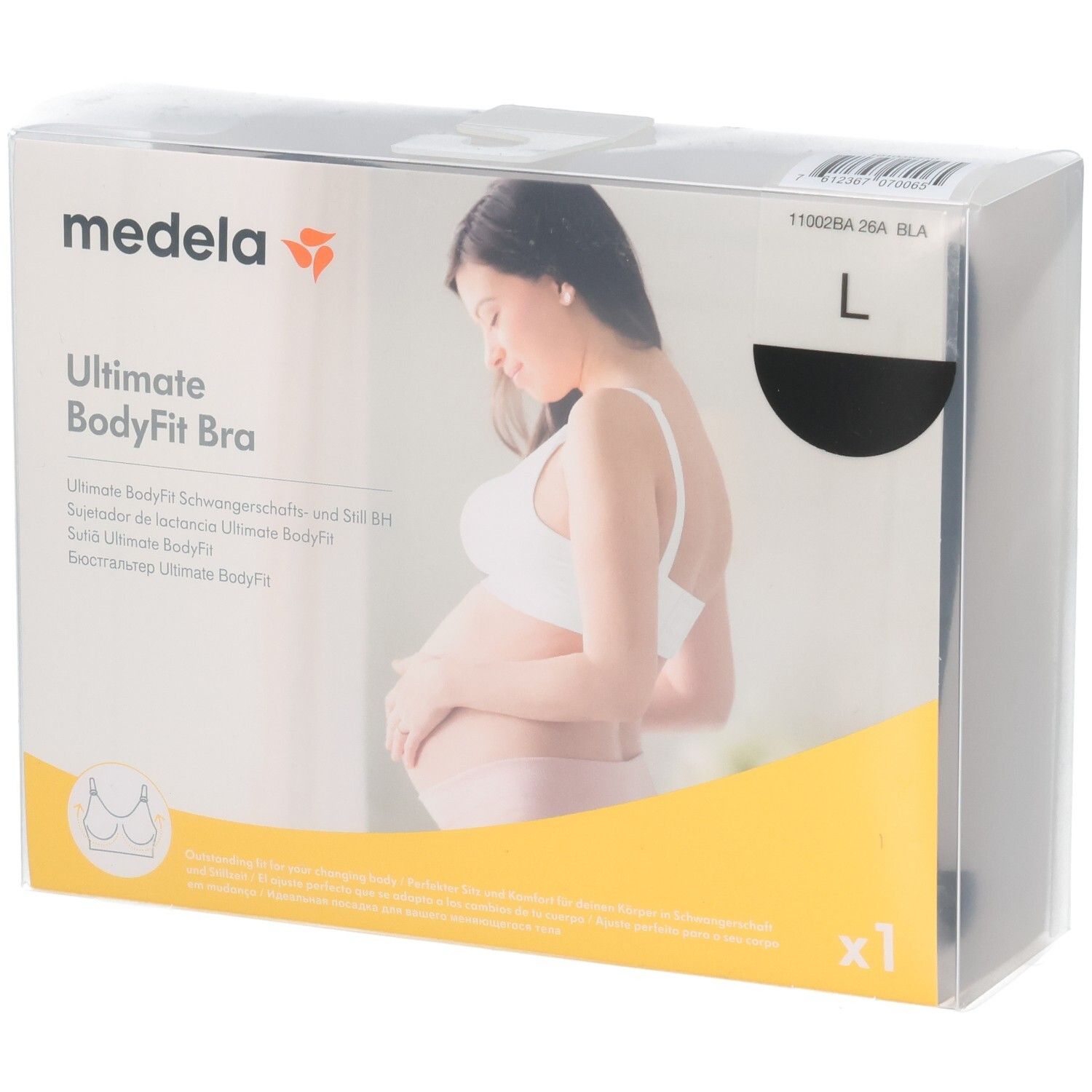 Medela Ultimate BodyFit BH Gr.L schwarz 1 St