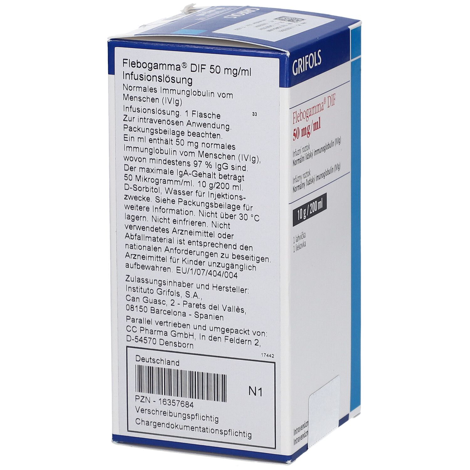 Flebogamma DIF 50 mg/ml