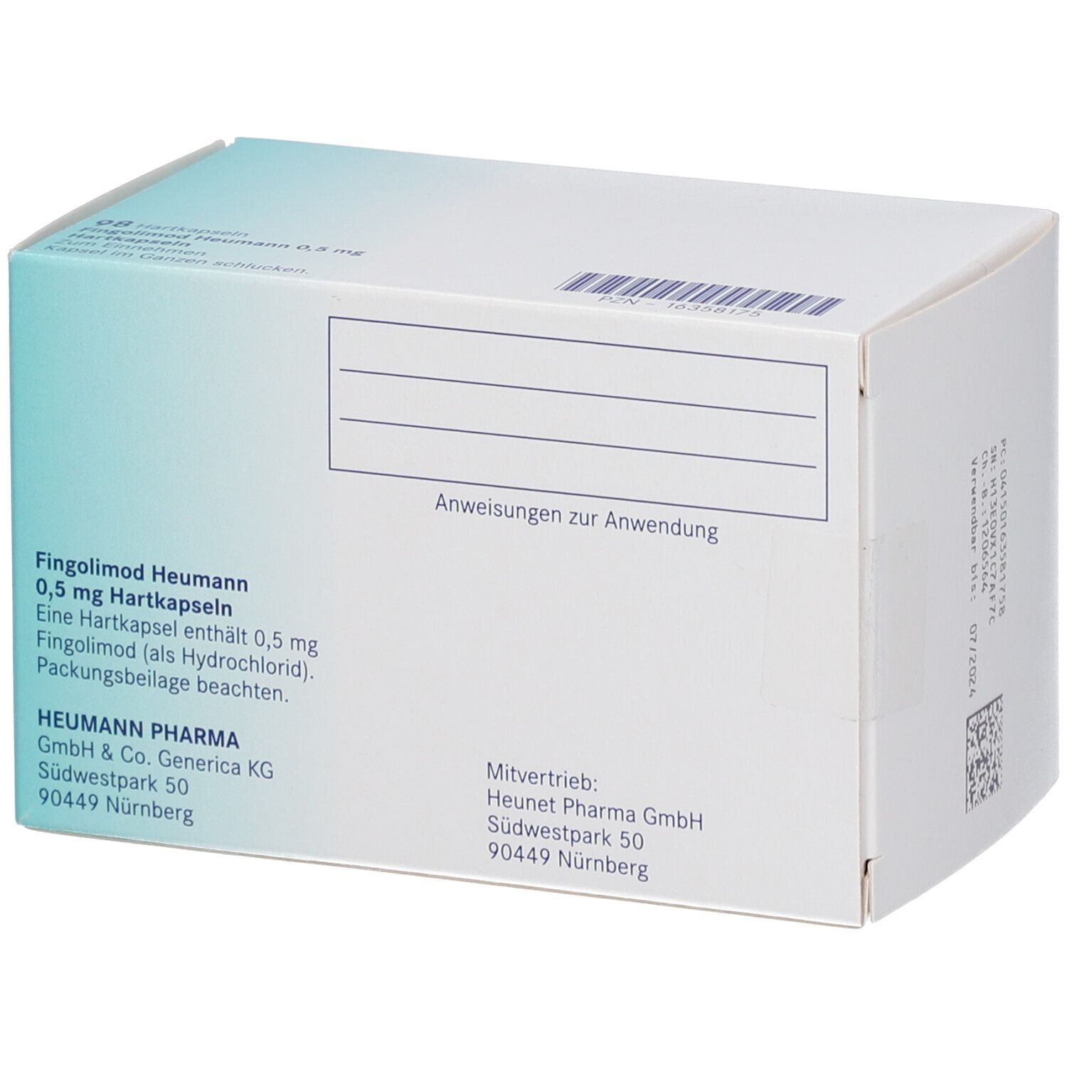 FINGOLIMOD Heumann 0,5 mg Hartkapseln