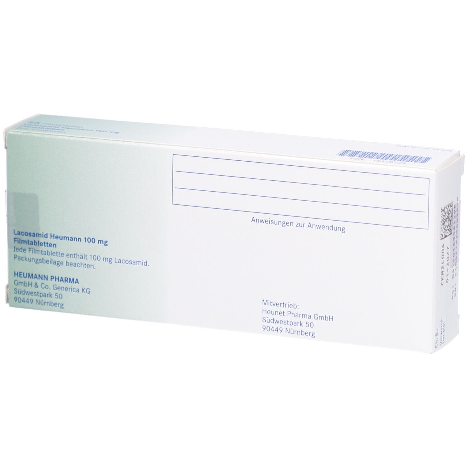 LACOSAMID Heumann 100 mg Filmtabletten
