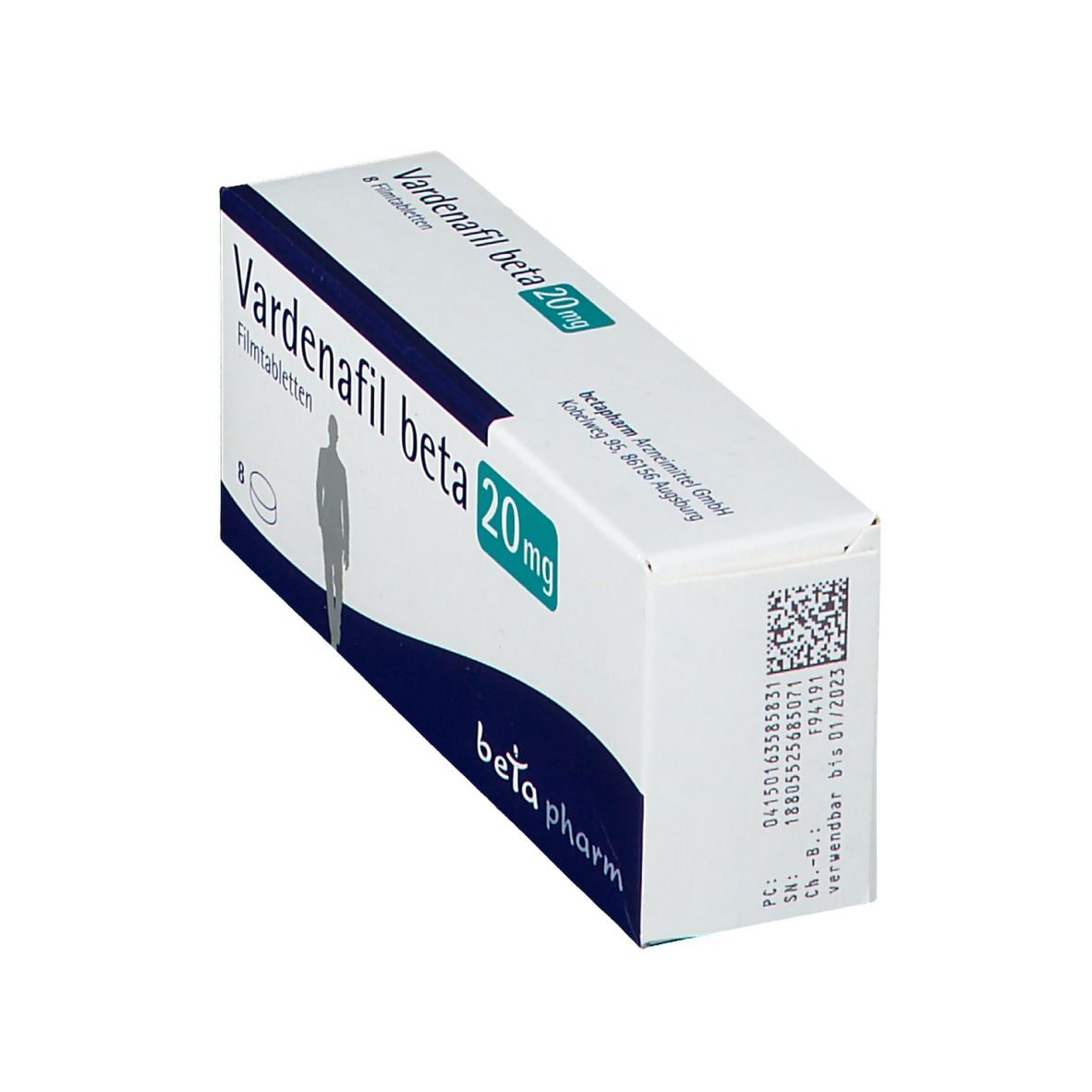 Vardenafil beta 20 mg Filmtabletten 8 St