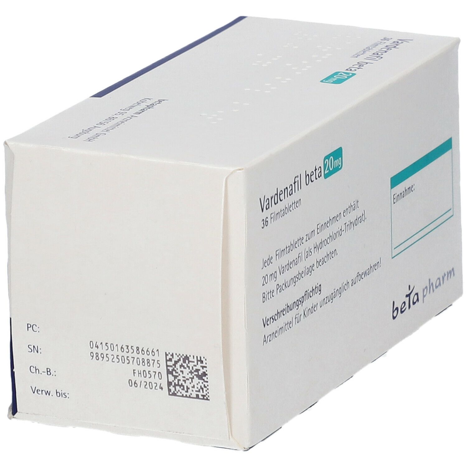 Vardenafil beta 20 mg