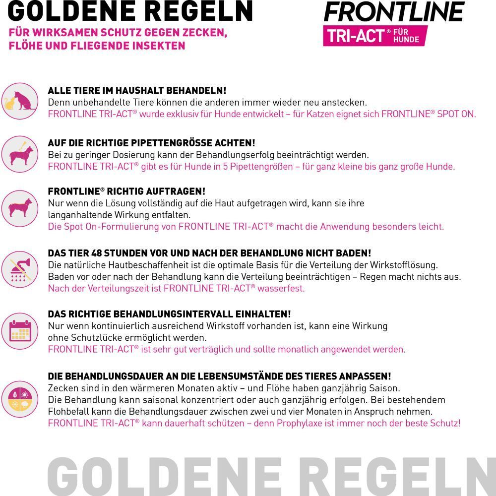 FRONTLINE TRI-ACT® gegen Zecken, Flöhe und fliegende Insekten beim Hund (10-20kg)