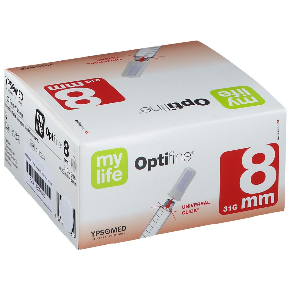 myLife Optifine® Nadeln 8 mm (31G)